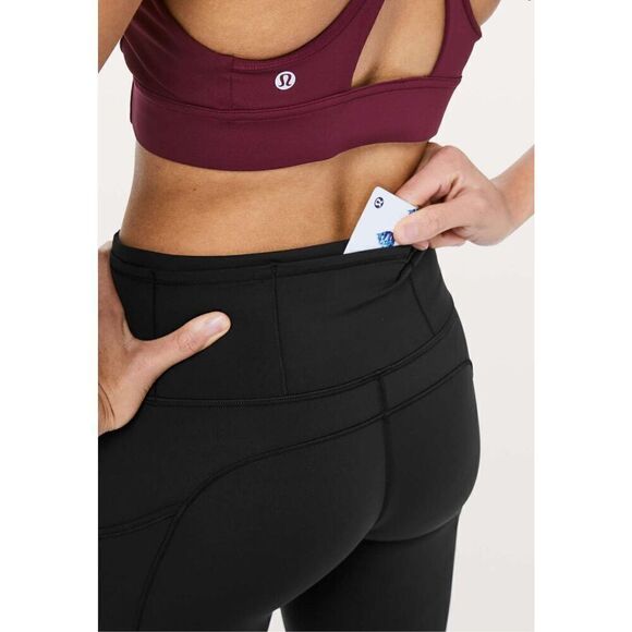 Lululemon Fast & Free 7/8 Tight II Non-Reflective Nulux 25" In Black - Picture 4 of 13
